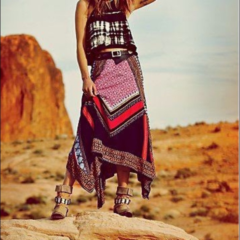 Free People Bedouin Traveler Skirt.